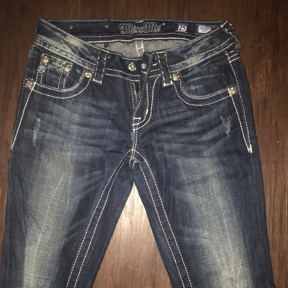 MissMe 25 bootcut darkwash denim Style:JE5168L